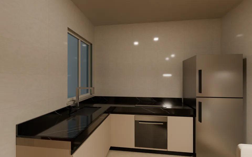Cozinha do apartamento